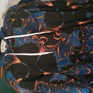 Colorful Abstract Pullover Hoodie Dress Never Worn Size M